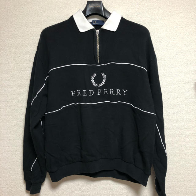 FRED PERRY(フレッドペリー)のFRED PERRY×AMERICANRAGCIE ハーフジップスエット メンズのトップス(スウェット)の商品写真