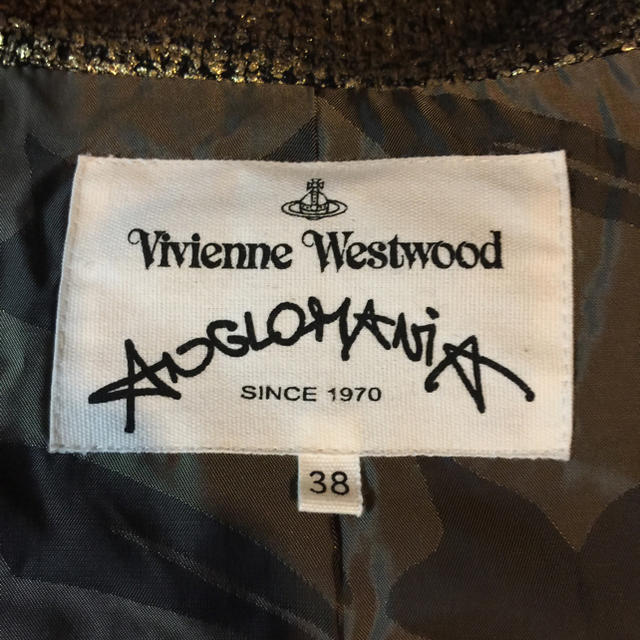 Vivienne Westwood(ヴィヴィアンウエストウッド)のAnglomania ゴールドコクーンチェスターコート レディースのジャケット/アウター(チェスターコート)の商品写真