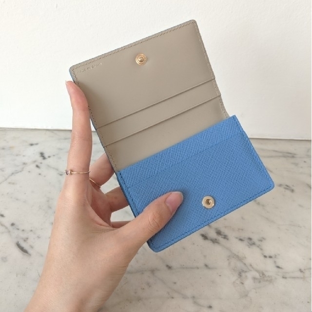 Smythson(スマイソン)の残１【新品・定番】Smythson パナマ カードケース/名刺入れ ナイルブルー レディースのファッション小物(名刺入れ/定期入れ)の商品写真