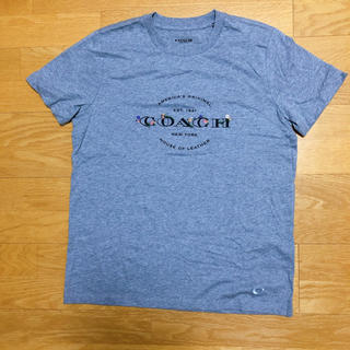 コーチ(COACH)の【新品】COACH ブランドロゴTシャツ グレー フラワー 花柄(Tシャツ(半袖/袖なし))