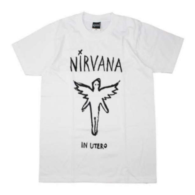 メンズ ニルヴァーナ Tシャツ IN UTERO ホワイト ニルバーナ M | フリマアプリ ラクマ