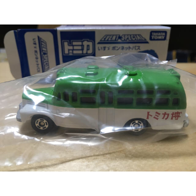 Takara Tomy(タカラトミー)のトミカ博入場記念 非売品 トミカタウンパトロールカー　いすゞボンネットバス エンタメ/ホビーのおもちゃ/ぬいぐるみ(ミニカー)の商品写真