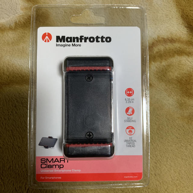 Manfrotto(マンフロット)のManfrotto スマートフォン用三脚アダプター MCLAMP☆新品 未使用☆ スマホ/家電/カメラのスマホアクセサリー(その他)の商品写真