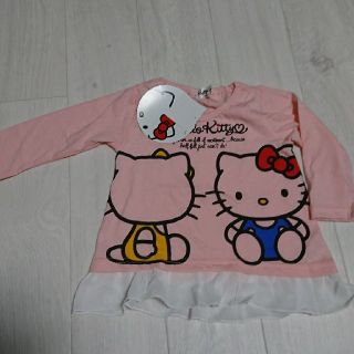 新品！キティちゃんロンＴ80(Ｔシャツ)