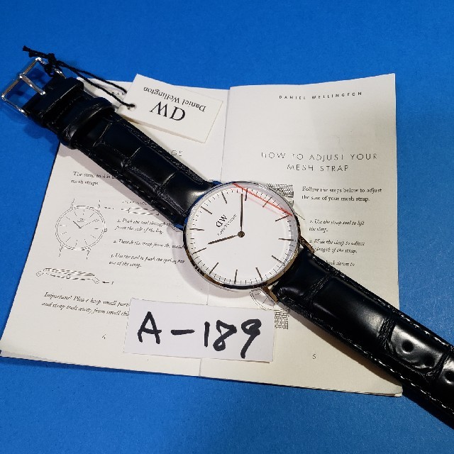 Daniel Wellington(ダニエルウェリントン)のA-189新品36mm❤ダニエルウェリントン♥メンズ(白)♥激安価格♥送料無料❤ メンズの時計(腕時計(アナログ))の商品写真