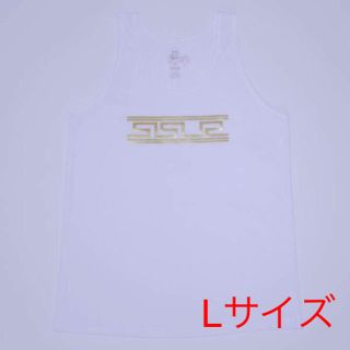 サー(SSUR)のSSUR KEY DESIGN TANK TOP GOLD 箔プリント 白 サー(タンクトップ)