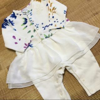 ハッカベビー(hakka baby)の子供服　70  美品　値下げしました(ロンパース)