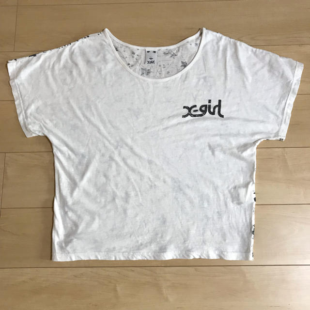 X-girl(エックスガール)のX-girl Tシャツ 白 レディースのトップス(Tシャツ(半袖/袖なし))の商品写真