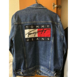 トミーヒルフィガー(TOMMY HILFIGER)の【人気】Tommy jeans トミージーンズ  フラッグロゴ デニムジャケット(Gジャン/デニムジャケット)