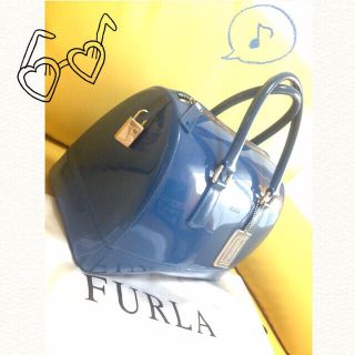 フルラ(Furla)のFURLA キャンディバッグ ブルー🍬(ハンドバッグ)