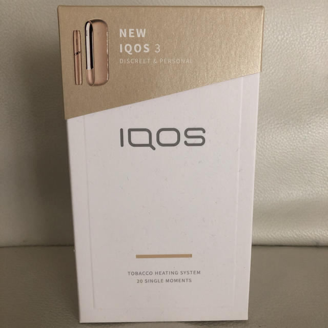 IQOS(アイコス)のiQOS3 ブリリアント ゴールド 超美品 メンズのファッション小物(タバコグッズ)の商品写真