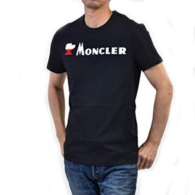 MONCLER - 正規品 MONCLER モンクレール コットン 半袖 Tシャツ M ブラックの通販 by HIMAWARI's shop