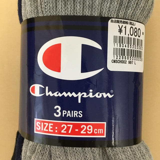 Champion(チャンピオン)のチャンピオンソックス 3足セット メンズのレッグウェア(ソックス)の商品写真