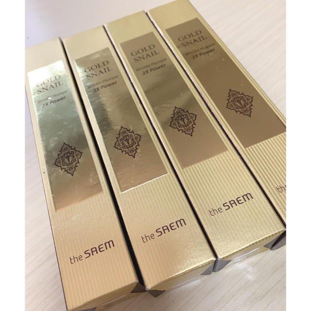 the SAEM GOLDSNAIL wrinkle plumper 4本セット コスメ/美容のスキンケア/基礎化粧品(美容液)の商品写真