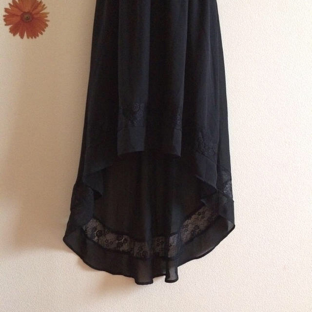 FOREVER 21(フォーエバートゥエンティーワン)の黒 ドレス シースルー フィッシュテール レディースのワンピース(ロングワンピース/マキシワンピース)の商品写真
