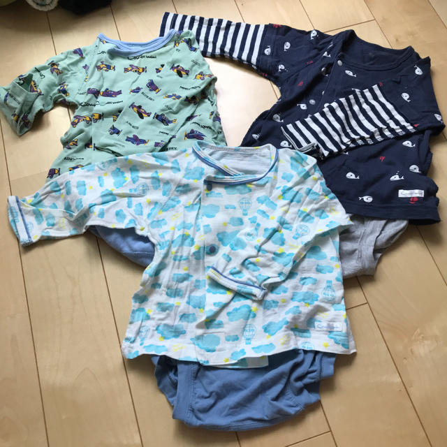 Combi mini(コンビミニ)のcombi mini 長袖ロンパース 3枚セット キッズ/ベビー/マタニティのベビー服(~85cm)(ロンパース)の商品写真