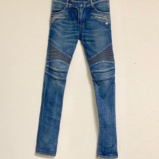 バルマン(BALMAIN)の11SS バルマンオム デカルナン期 バイカー デニム 30 スキニー(デニム/ジーンズ)