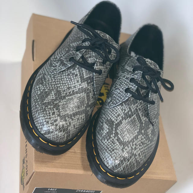日本に - Dr.Martens 2018 メタリックシューズ VEGAN1461 ヘビ柄 ドクターマーチン ss ローファー/革靴 日本に - Dr.Martens 2018 メタリックシューズ VEGAN1461 ヘビ柄 ドクターマーチン ss ローファー/革靴