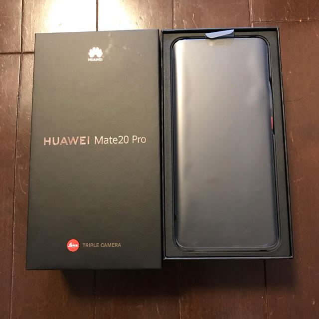 ANDROID(アンドロイド)のHUAWEI mate20 pro ミッドナイトブルー simロック解除済み スマホ/家電/カメラのスマートフォン/携帯電話(スマートフォン本体)の商品写真