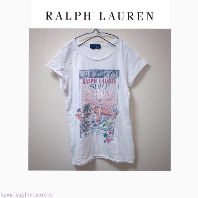 Ralph Lauren(ラルフローレン)のR&L 半袖サーフ刺繍Tシャツ 白 レディースのトップス(Tシャツ(半袖/袖なし))の商品写真