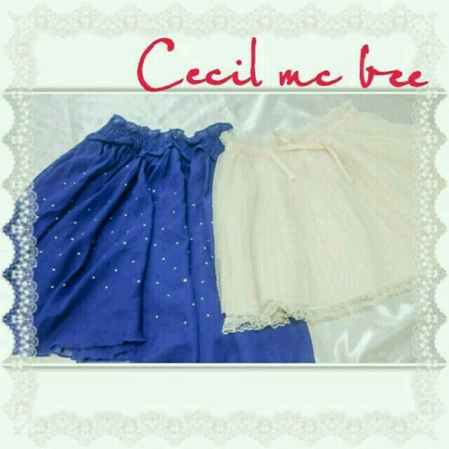 CECIL McBEE(セシルマクビー)のセット売り セシルマクビー チュール レディースのスカート(ミニスカート)の商品写真