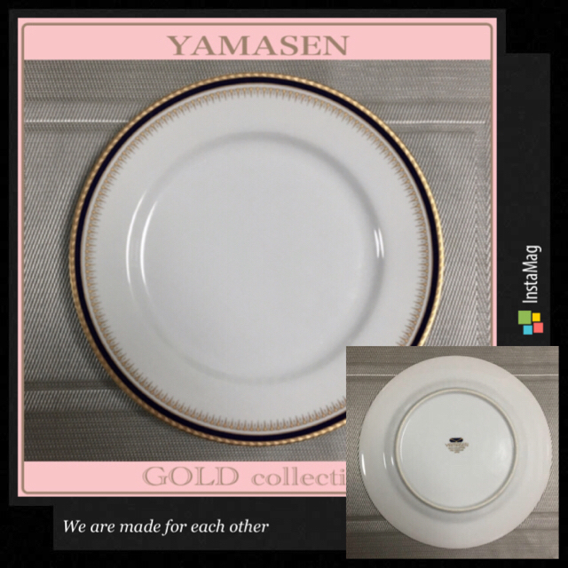 サトウ様専用ページYAMASEN GOLD collection大皿プレート2枚 インテリア/住まい/日用品のキッチン/食器(食器)の商品写真