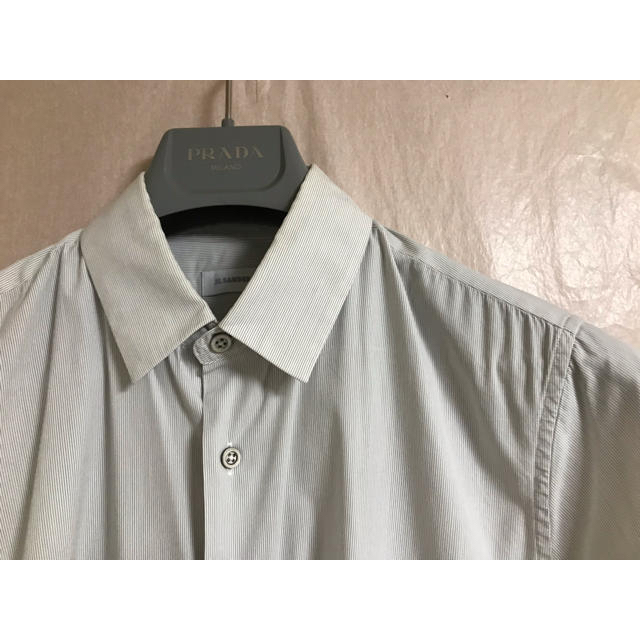 Jil Sander(ジルサンダー)の早い者勝ち！！JIL SANDER ストレッチストライプシャツ 38 メンズのトップス(シャツ)の商品写真