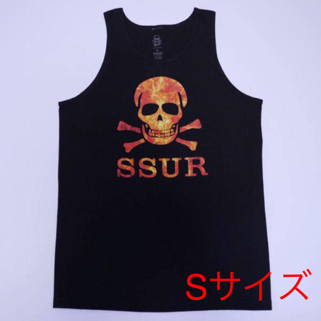 SSUR(サー)のラスト1着 SSUR SUBSTANCE FIRE TANK TOP 黒 ドクロ メンズのトップス(タンクトップ)の商品写真