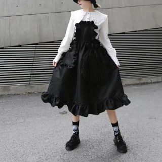 コム デ ギャルソン(COMME des GARCONS) エプロン ひざ丈ワンピース