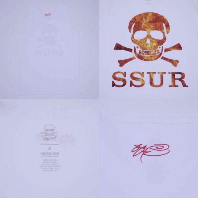 SSUR(サー)のラスト1着 SSUR SUBSTANCE FIRE TANK TOP 白 ドクロ メンズのトップス(タンクトップ)の商品写真