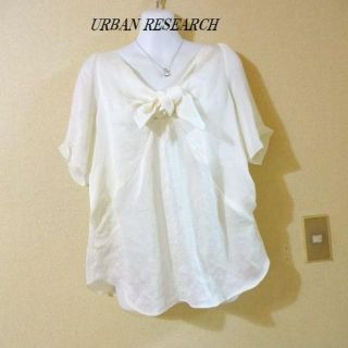 アーバンリサーチ(URBAN RESEARCH)のURBAN RESEARCHアーバンリサーチ♡リボンシフォンカットソー(シャツ/ブラウス(半袖/袖なし))