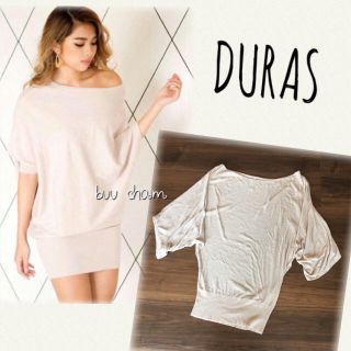 デュラス(DURAS)のDURAS♡ドルマンニットワンピース 薄手(ミニワンピース)