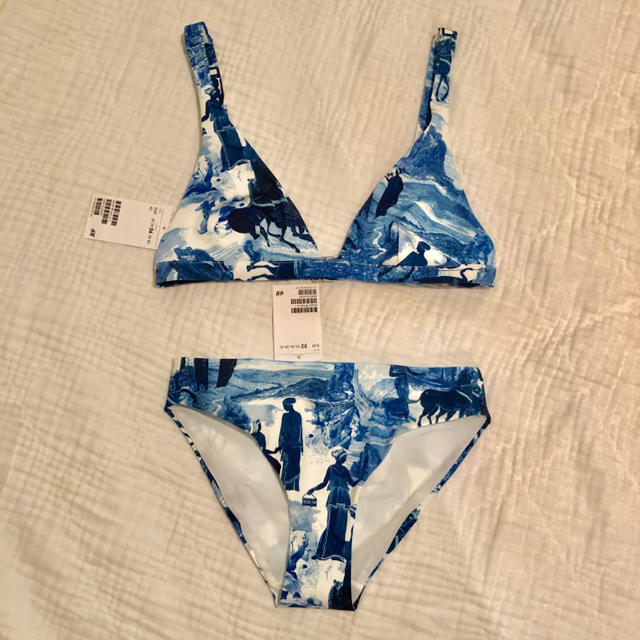 H&M(エイチアンドエム)のブルートライアングルビキニ  レディースの水着/浴衣(水着)の商品写真