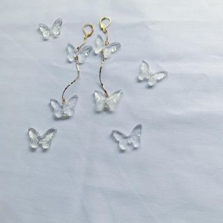 clear double Butterfly(ピアス)