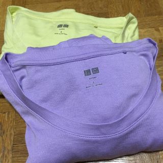 ユニクロ(UNIQLO)のユニクロ   Ｔシャツ／カットソー  2枚セット(カットソー(長袖/七分))