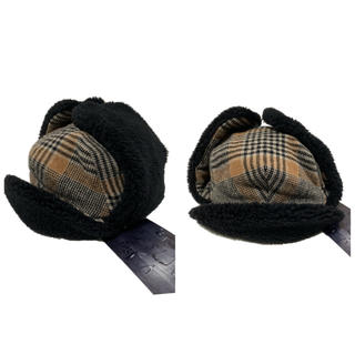 サンシー(SUNSEA)の18aw SUNSEA サンシー EARMUFF CAP CHECK(ハンチング/ベレー帽)