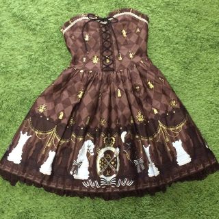 アンジェリックプリティー(Angelic Pretty)のAP チェスチョコビスチェOP(ひざ丈ワンピース)