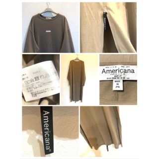 AMERICANA 19SS バックジップ ボリュームスリーブワンピース 美品