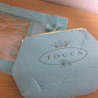 トッカ(TOCCA)のTOCCA★ビジュー付きがま口ポーチ(ポーチ)