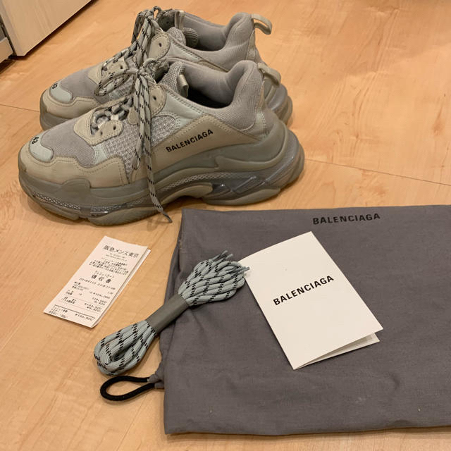 BALENCIAGA  クリアソール グレー 43 triple sメンズ