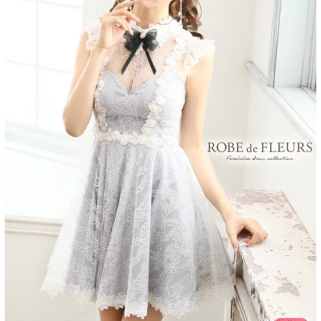 ROBE de FLEURS ミニドレス