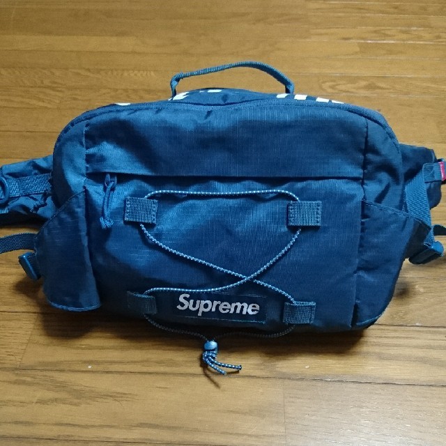 supreme 17ss ウエストバッグ ブルー 美品 - ウエストポーチ