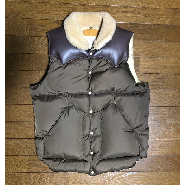 ロッキーマウンテン ベスト 高い素材 未使用品20AW モンクレールジーニアス フラグメント ヒロシフジワラ DAXY GILET チェック柄 ダウンベスト ジレ 黒系 伊製 正規