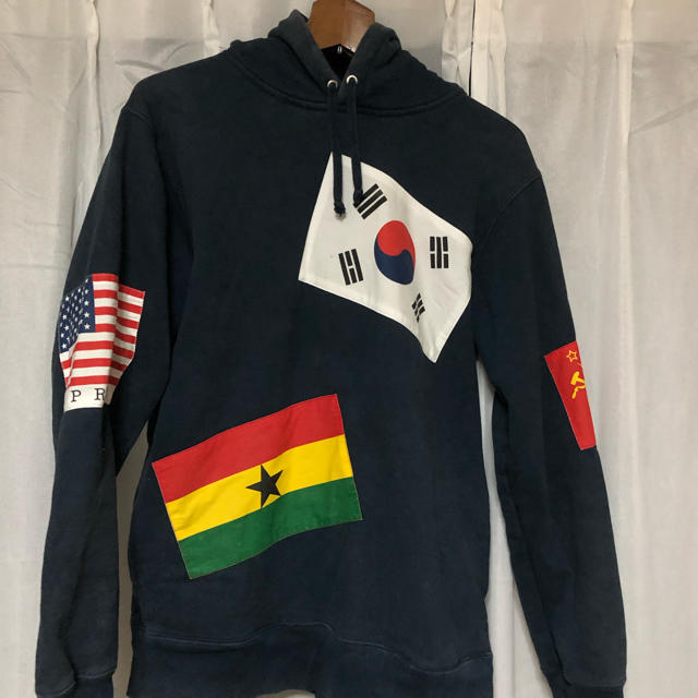 トップスセール！supreme pullover ボックスロゴ 国旗 星条旗