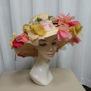 クリスチャンディオール(Christian Dior)の50～60s vintage Christian Dior flower hat(ハット)