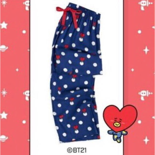 防弾少年団(BTS)(ボウダンショウネンダン)のBT21 TATA パジャマズボン レディースのルームウェア/パジャマ(パジャマ)の商品写真