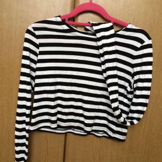 ザラ(ZARA)のZARA ボーダートップス(Tシャツ(長袖/七分))