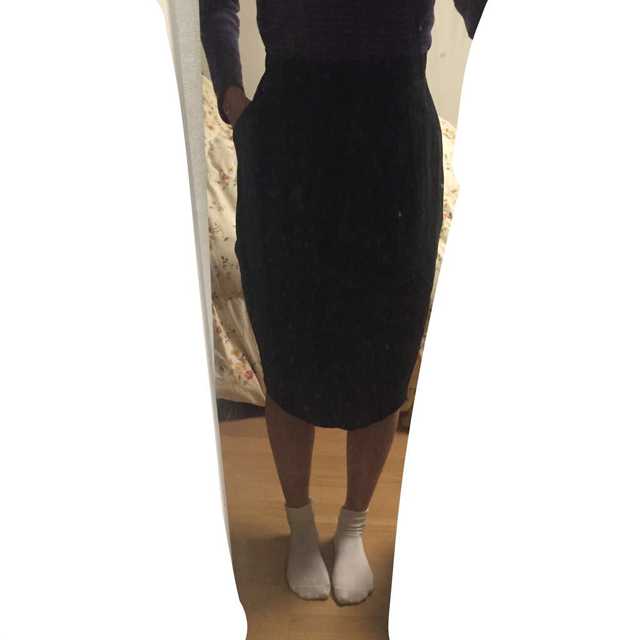 dholic(ディーホリック)の黒ペンシルスカート レディースのスカート(ひざ丈スカート)の商品写真
