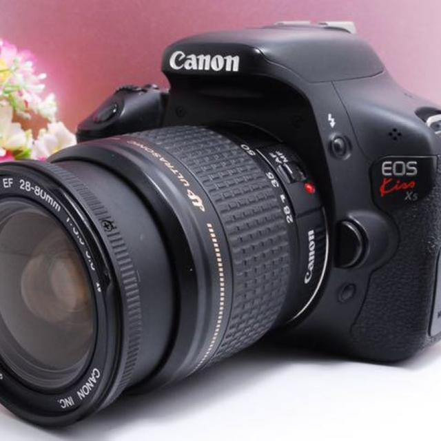 Canon(キヤノン)の【Wi-Fiセット！】キャノン EOS kiss X5 レンズキット スマホ/家電/カメラのカメラ(デジタル一眼)の商品写真