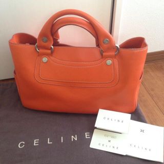 セリーヌ(celine)のなる様 セリーヌ ブギーバッグ オレンジ(ハンドバッグ)